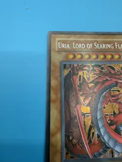 CT03-EN005 Uria, Lord Of Searing Flames Secret Rare Limited Edition LP Yugioh - Image 5