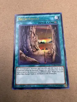 Necrovalley DUSA-EN050 Ultra Rare 1st Edition Light Played YuGiOh - Image 1