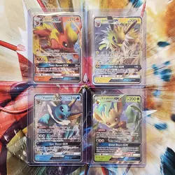 Flareon + Jolteon + Vaporeon + Leafeon GX - Pokemon Cards - Lot #212 - Image 1