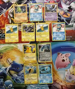 Vintage Pokemon Card Lot Holo Etc Pop Series Pikachu Luxio Piplup Metagross - Image 1