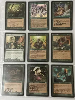 B1 Mixed Lot Of Signed Magic The Gathering Cards (MTG) - Image 1
