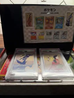 Full Set PSA10 Pokemon Card Pikachu 227/S-P & Cramorant 226/S-P Stamp Box PROMO - Image 1
