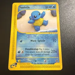 Pokemon Squirtle TCG Expedition Base Set Card 131/165 Regular Common - Image 1