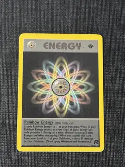 Pokemon Cards: Team Rocket 1st Edition Rare: Rainbow Energy 80/82 - Image 1
