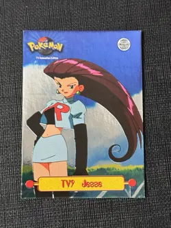 1999 Topps Pokemon Series 1 TV9 Jesse Holo Foil Card Rare - Image 1