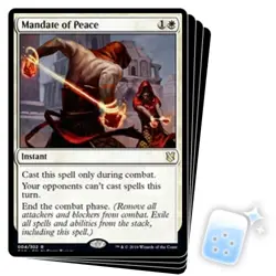 MANDATE OF PEACE X4 Commander 2019 Magic MTG MINT CARD - Image 1