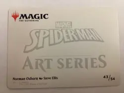 MTG Marvel's Spider-Man Norman Osborn Art Card Gold-Stamped Signature NM (9450) - Image 2