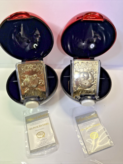 Pokemon Poliwhirl & Jigglypuff 23K Gold Plated Cards Lot 1999 Burger King - Image 1