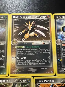 Vintage Pokemon Team Rocket Returns Dark 5 Card Set 2004 Near Mint - Image 3