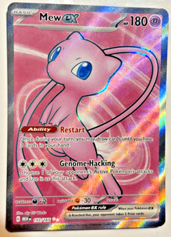 Mew EX 193/165 Sv: Scarlet & Violet 151 Holo Pokemon TCG Ultra Rare Card Mint - Image 1