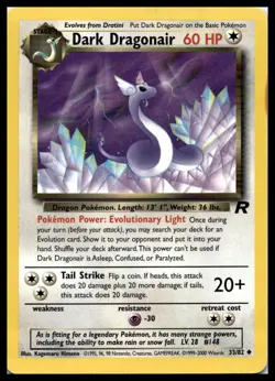 Vintage Dark Dragonair 33/82 Team Rocket Pokemon Card WOTC | NM - Image 1