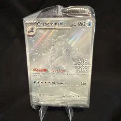 2025 Pokemon Card - CRABOMINABLE - 149/142 - Holiday Snowflake Stamp Promo - Image 1