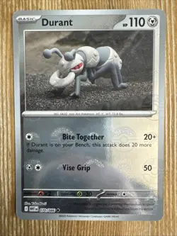 Durant 070/086 Pokemon Pokeball Reverse Holo Uncommon SV: White Flare Card NM - Image 1