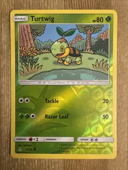 Turtwig Ultra Prism 7/156 Reverse Holo Pokemon Card NM - Image 1