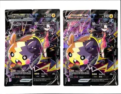 (2) Lot 2023 Pokemon Morpeko V-Union 4 Card Complete Promo Set #SWSH287-290 - Image 1