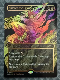MTG Skewer the Critics #2056 Raised Foil Rare Secret Lair Drop Series (SLD) - Image 2