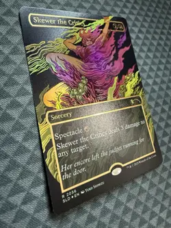 MTG Skewer the Critics #2056 Raised Foil Rare Secret Lair Drop Series (SLD) - Image 3