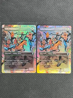 2025 Magic The Gathering MTG Marvel EN Borderless #U 0203 Web-Warriors Lot*2 - Image 1