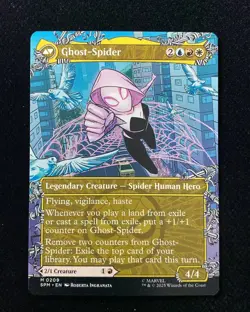 2025 Magic The Gathering MTG Marvel EN Borderless M 0209 Gwen Stacy AK001 - Image 2