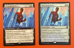 With Great Power (Extended Art) 0248, Reg, R and With Great Power, 0024, Foil, R - Image 1
