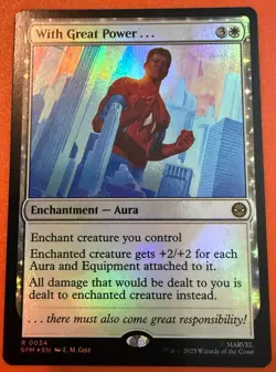 With Great Power (Extended Art) 0248, Reg, R and With Great Power, 0024, Foil, R - Image 2