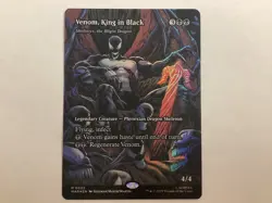 MTG Marvel Universe Eternal-Legal VENOM, KING IN BLACK Borderless Foil NM (9447) - Image 1