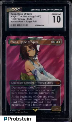 2025 Magic The Gathering MTG Final Fantasy Surge Foil Yuna Hope of Spira CGC 10 - Image 1