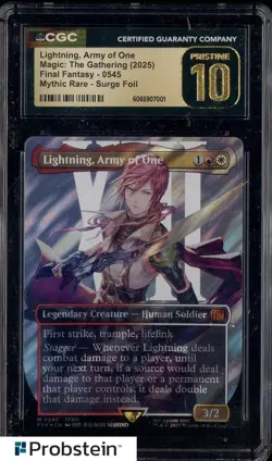2025 Magic The Gathering MTG Final Fantasy Rare Lightning Army of One CGC 10 - Image 1