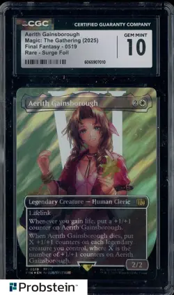 2025 Magic The Gathering MTG Final Fantasy Surge Foil Aerith Gainsborough CGC 10 - Image 1