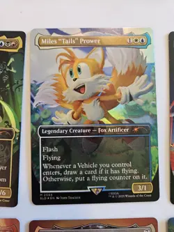 🔥 MTG Secret Lair Sonic The Hedgehog Friends & Foes Foil Edition Set Of 8 🔥 - Image 4