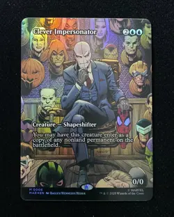 2025 Magic The Gathering MTG Marvel EN Foil M 0008 Clever Impersonator AK001 - Image 1