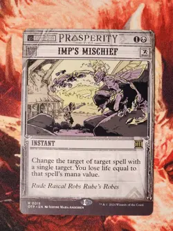 Imp's Mischief Outlaws Thunder Junction: Breaking News Magic Gathering MTG OTP - Image 1