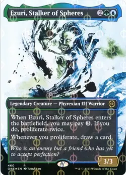 Ezuri, Stalker of Spheres (Showcase, Step-and-Compleat Foil) Phyrexia: All Will - Image 1