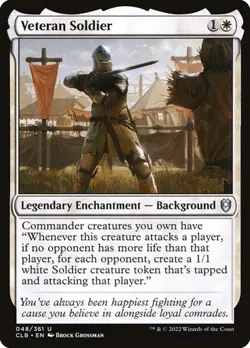 NM Veteran Soldier, MTG, Baldur's Gate, Magic the Gathering, 48 - Image 1