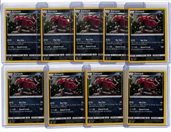 (9) Lot 2017 Pokemon Sun & Moon Zoroark Black Star Promo Pin Collection #SM89 - Image 1