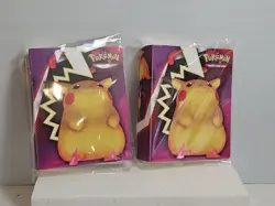 POKEMON TCG Card Storage Mini Portfolio Binder Lot Of 2 Pikachu, Charizard Vmax - Image 1
