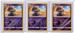 (3) Lot 2017 Pokemon Sun & Moon Arbok Reverse Holo Shining Legends #37/73 - Image 1