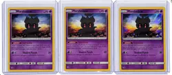 (3) Lot 2017 Pokemon Sun & Moon Marshadow Holo Shining Legends #45/73 - Image 1