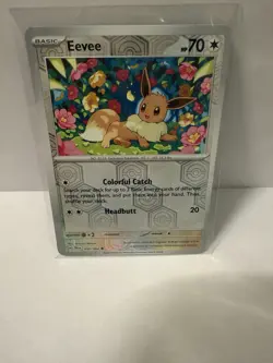 Eevee 50/64 Reverse Holo Rare Pokemon TCG Shrouded Fable NM Condition - Image 1