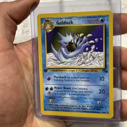 1999 Pokemon TCG Golduck #35/62 1st Edition Stage 1 Uncommon Fossil Set WOTC NM - Image 2