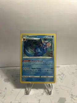VAPOREON SWSH072 ~ Pokemon TCG Sword & Shield Black Star Promo Cosmos Holo MINT - Image 2