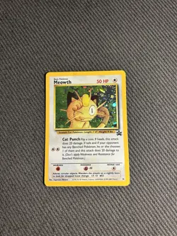 Pokemon TCG Meowth 10 Wotc Promo Holo Rare MP-/HP - Image 3
