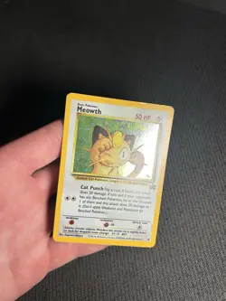 Pokemon TCG Meowth 10 Wotc Promo Holo Rare MP-/HP - Image 5