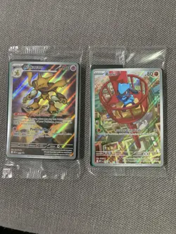 Pokemon Mega Evolution Alakazam 009 & Riolu 010 Black Star Promos Sealed - Image 1