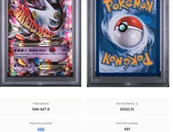 Mega Gengar ex XY166 2016 POKEMON BLACK STAR PROMO HOLO PSA 8 - Image 2