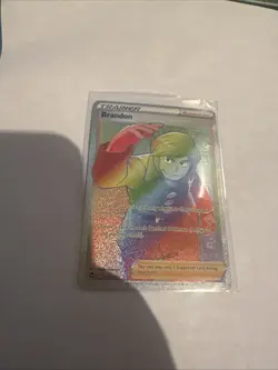Pokemon Brandon Trainer (Secret) 203/195 Swsh12: Sword & Shield - Silver Tempest - Image 1