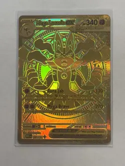 Pokemon MEGA LUCARIO EX 188/132 Mega Evolution GOLD SECRET RARE PACK FRESH M/NM - Image 2