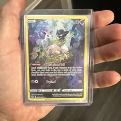 Pokemon Mew TCG Crown Zenith: Galarian Gallery Full Art Holo Rare Card GG10/GG70 - Image 1