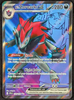 N's Zoroark EX Journey Together Full Art Ultra Rare Pokemon Card 175/159 (NM) - Image 1