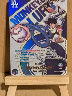 One Piece Card Game: LA Dodgers Monkey D Luffy Custom Card Proxy Cards EB02-010 - Image 4